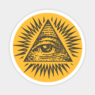 Faded-Style Illuminati Eye Magnet